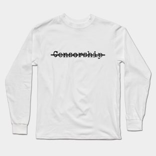 Censorship (Black) Long Sleeve T-Shirt